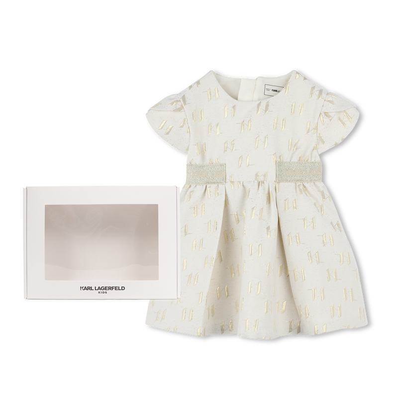 Formal jacquard dress KARL LAGERFELD KIDS 
                        GIRL