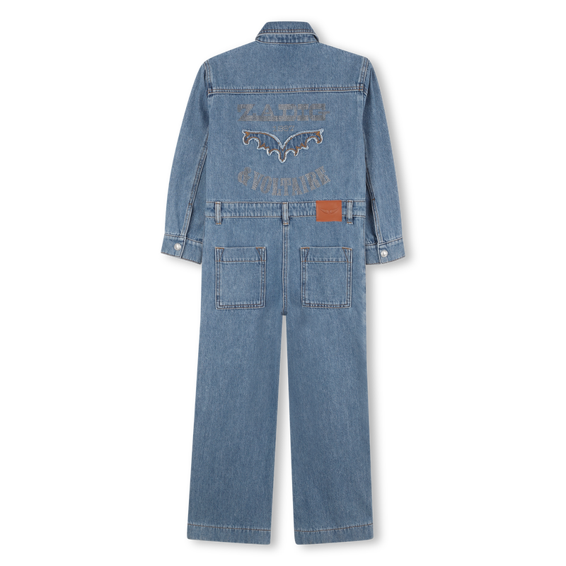 Denim jumpsuit with shirt collar ZADIG & VOLTAIRE 
                    GIRL