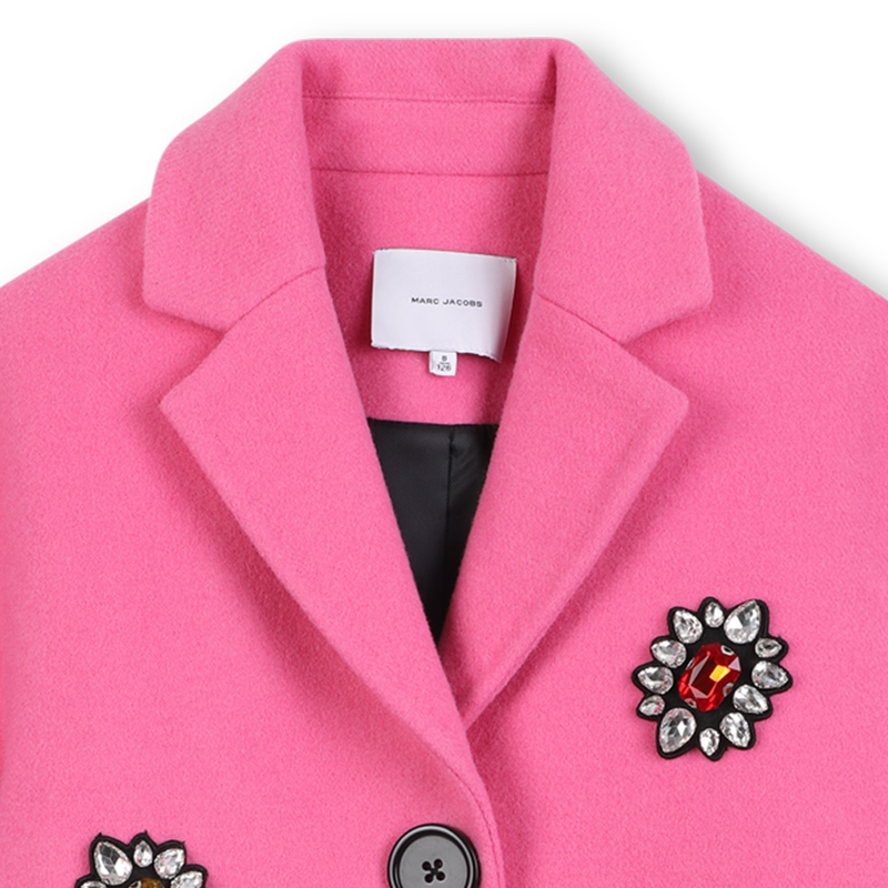 Pea coat in woollen cloth MARC JACOBS 
                        GIRL