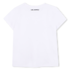 Choupette Print T-Shirt KARL LAGERFELD KIDS 
                    GIRL