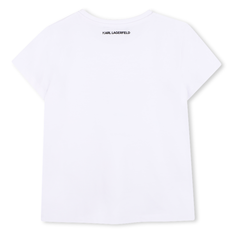 Choupette Print T-Shirt KARL LAGERFELD KIDS 
                        GIRL