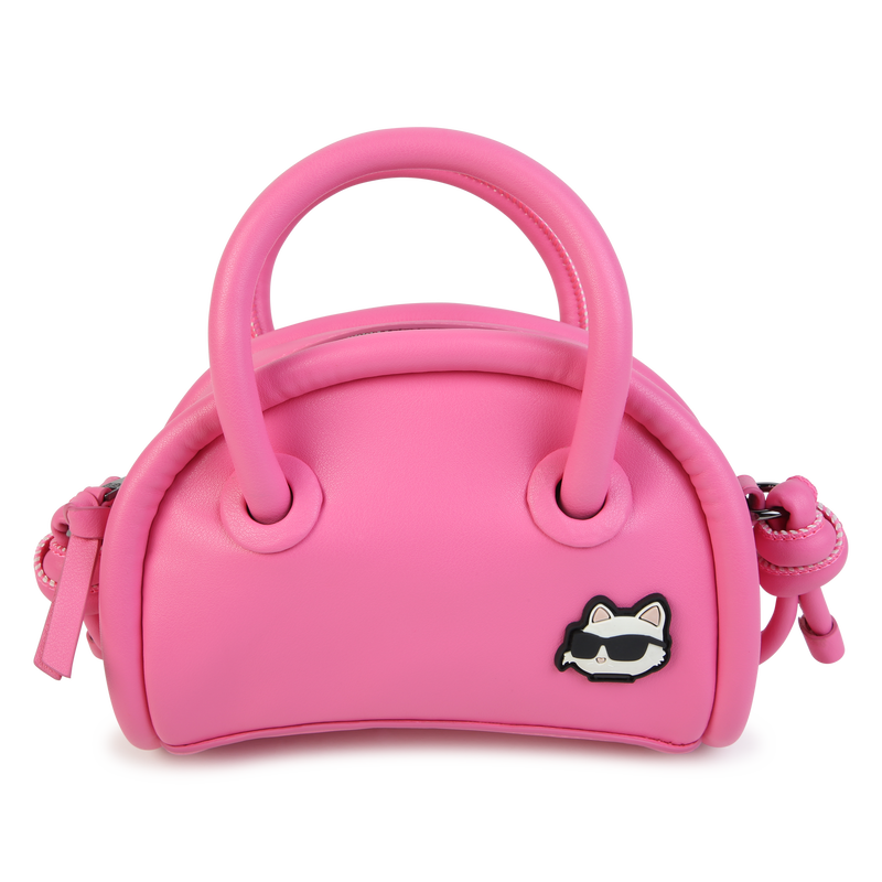 Zip-Up Coated Fabric Handbag KARL LAGERFELD KIDS 
                    GIRL