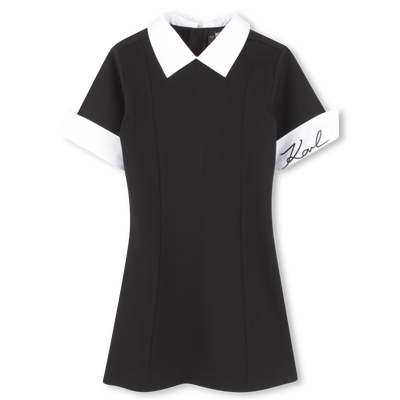 Short-sleeved dress KARL LAGERFELD KIDS GIRL