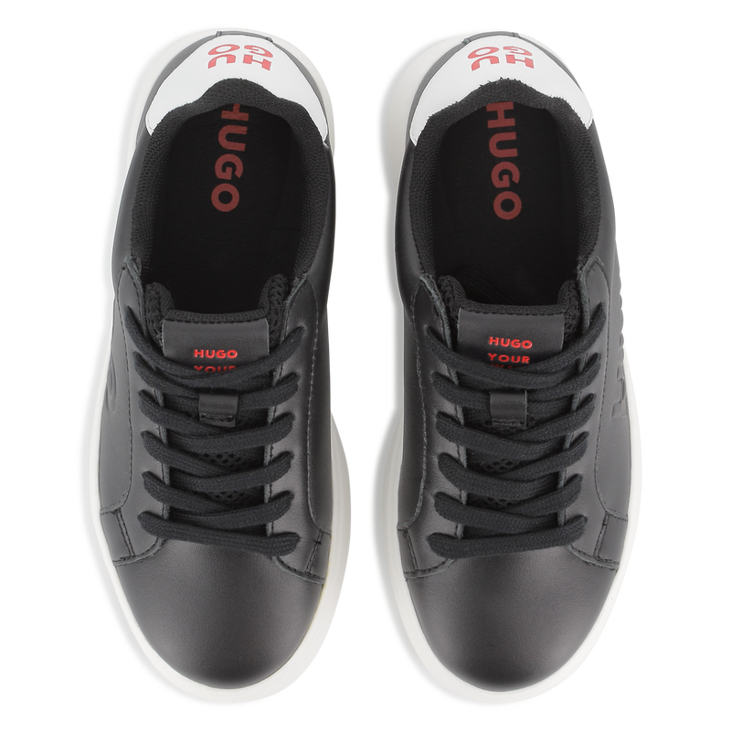 Cowhide leather sneakers HUGO 
                    BOY