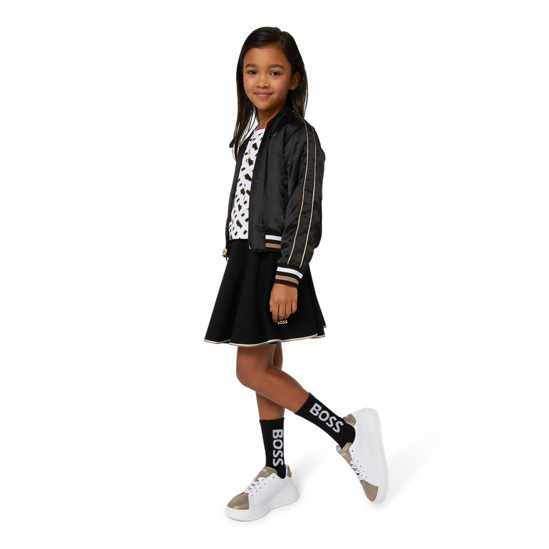 Lace-up leather sneakers