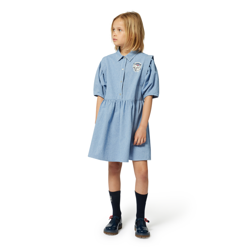 Cotton shirt-dress KENZO KIDS 
                    GIRL