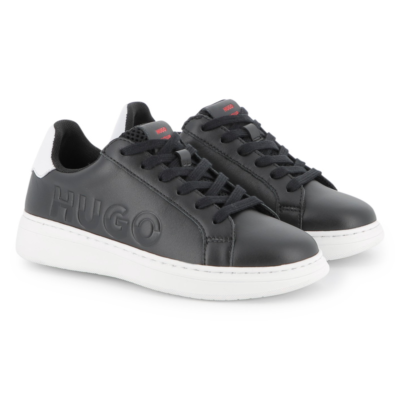 Cowhide leather sneakers HUGO 
                    BOY