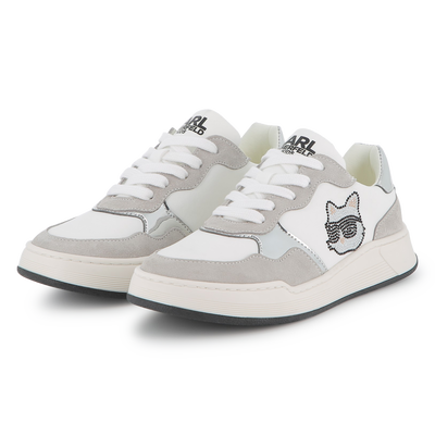 Lace-up low-top sneakers KARL LAGERFELD KIDS GIRL