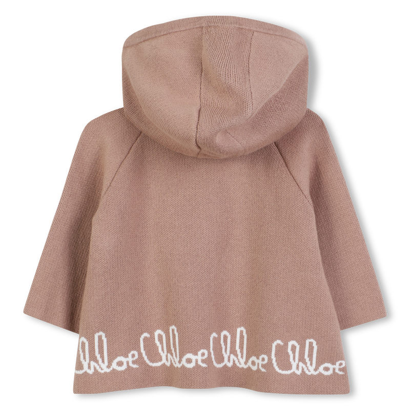 Knit hooded cape CHLOE 
                        GIRL
