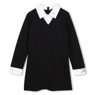 Long Sleeve Dress KARL LAGERFELD KIDS GIRL