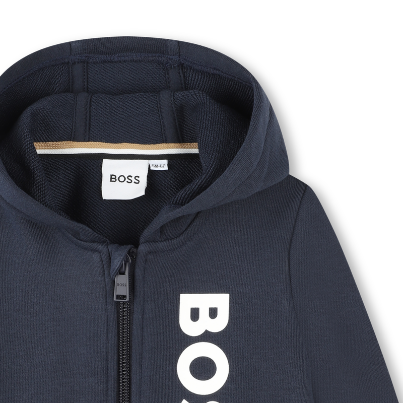 Zip-up sweatshirt with logo BOSS 
                    BOY