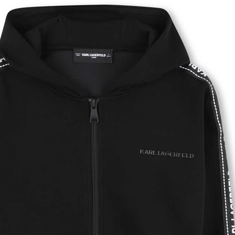 Hooded cardigan KARL LAGERFELD KIDS 
                        GIRL