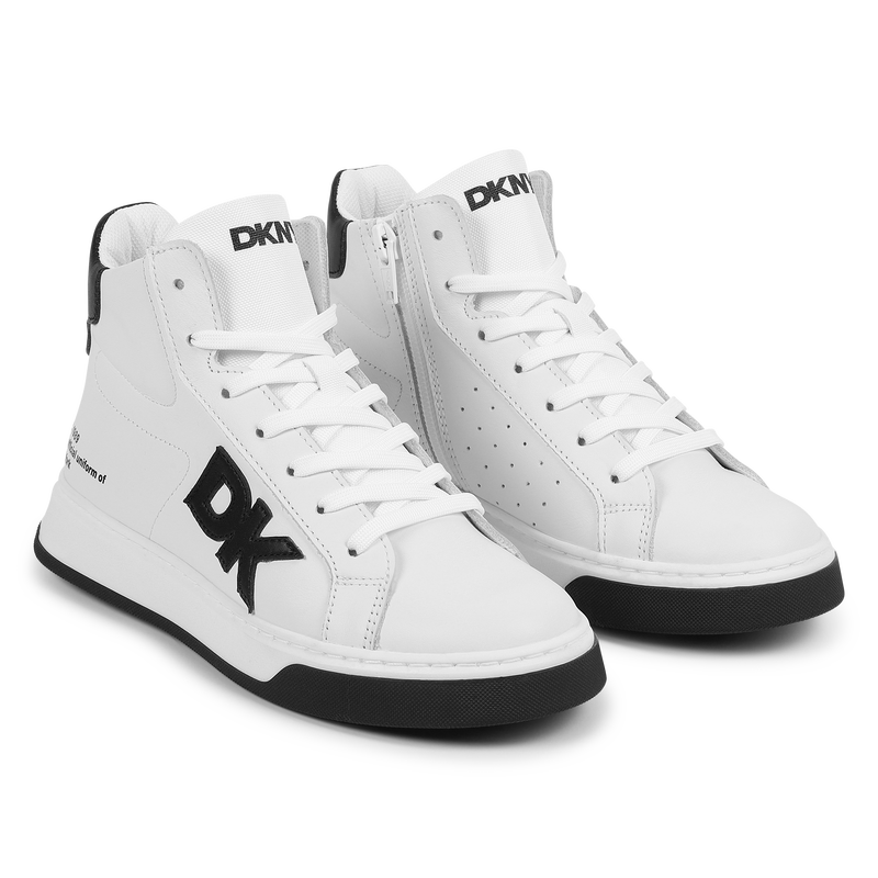 Dkny leather sneakers top