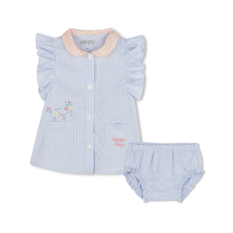 Striped dress and knickers set KENZO KIDS 
                        GIRL