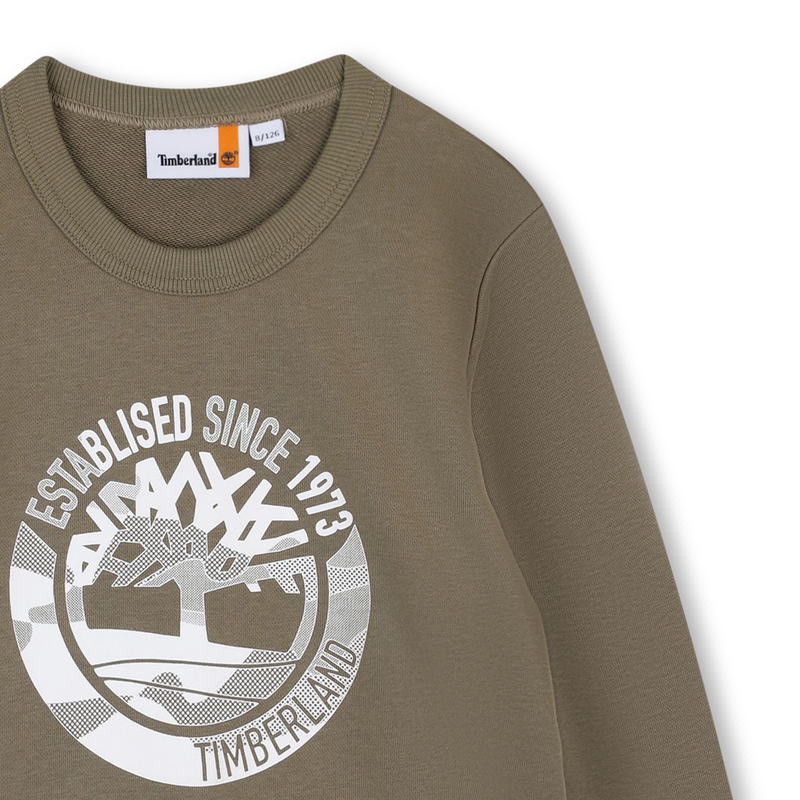 Printed Fleece Sweatshirt TIMBERLAND 
                        BOY