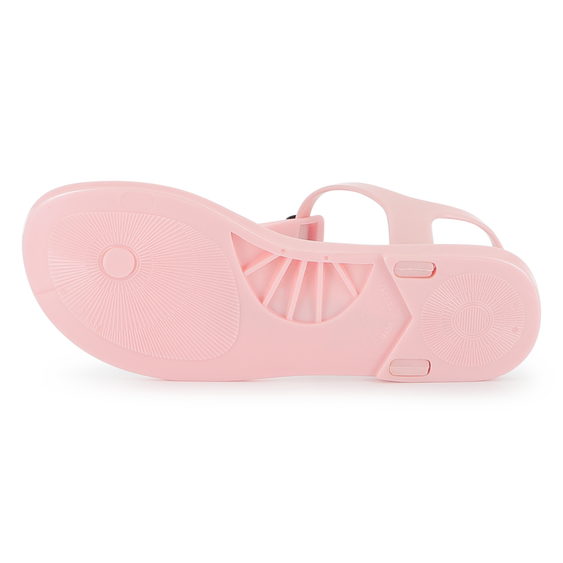 Buckled sandals with badge KARL LAGERFELD KIDS 
                        GIRL