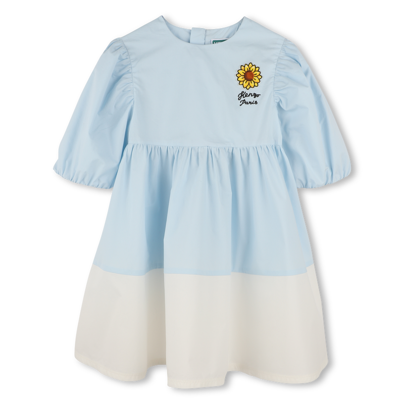 Two-color flared dress KENZO KIDS 
                    GIRL