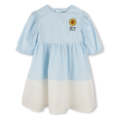 【送料&関税込】Kenzo Short-sleeved Flared Midi Dress KENZO KIDS Two-color flared dress for GIRL | Kids around