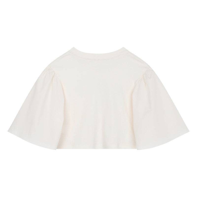 Bow detail Rhinestone T-shirt