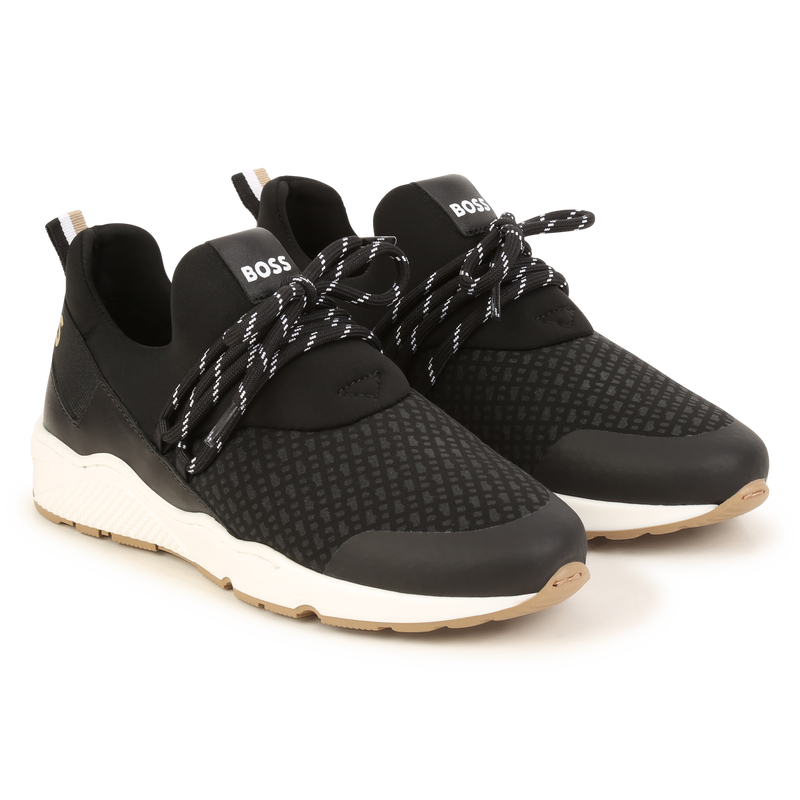 Lace-up leather sneakers BOSS 
                    BOY