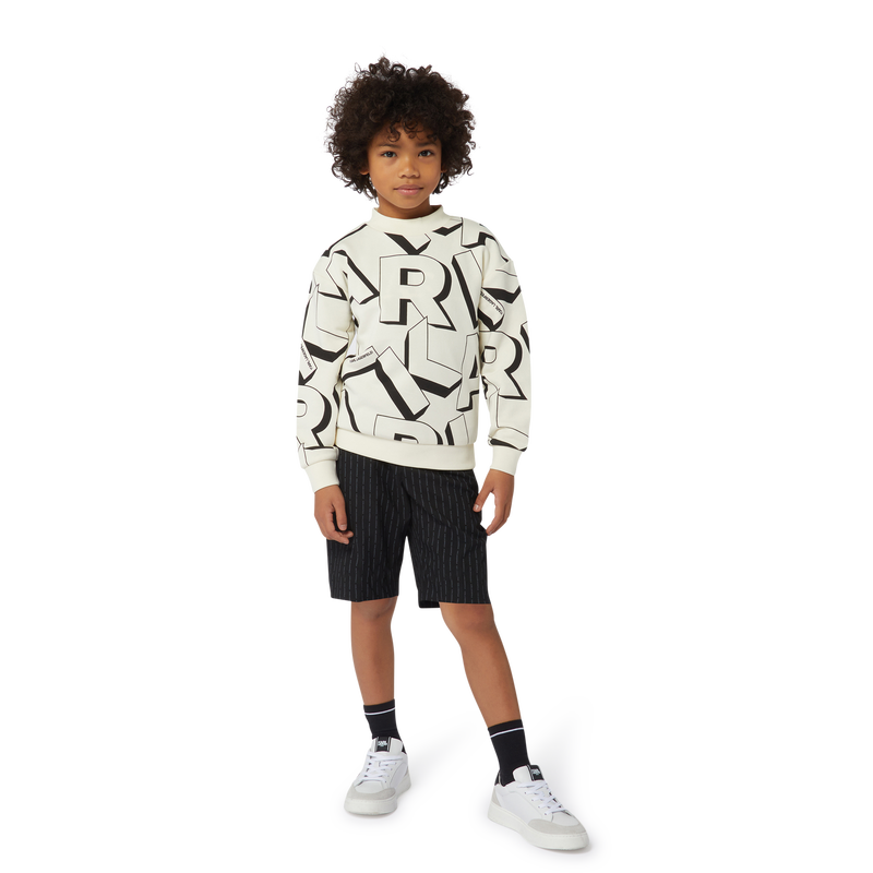 Printed Jersey Sweatshirt KARL LAGERFELD KIDS 
                    BOY