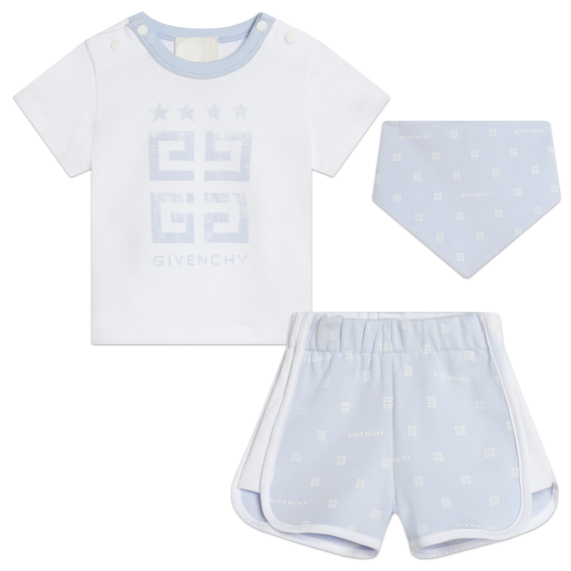 Givenchy Kids Teddy Bear cotton babygrow set - White