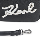 Handbag, grained and smooth coated textile KARL LAGERFELD KIDS 
                    GIRL