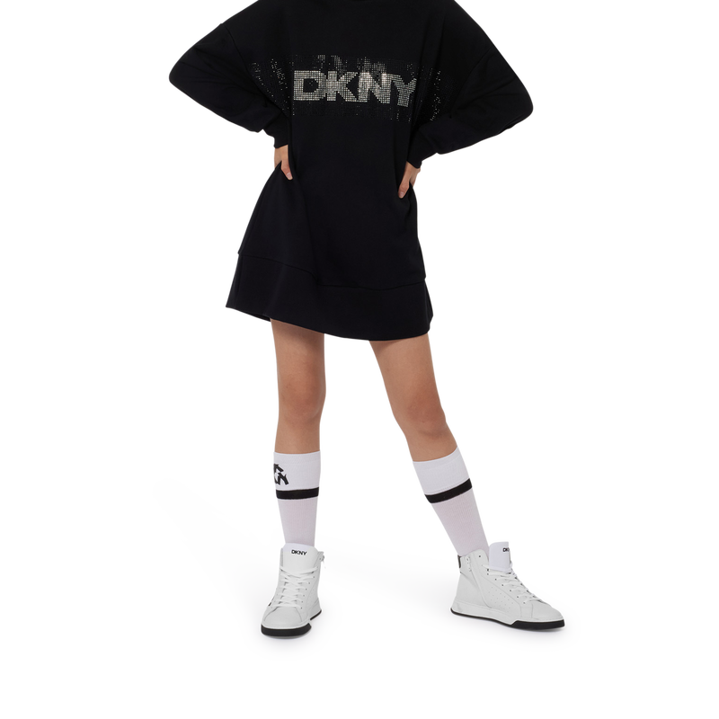 Hooded Fleece Dress DKNY 
                        GIRL