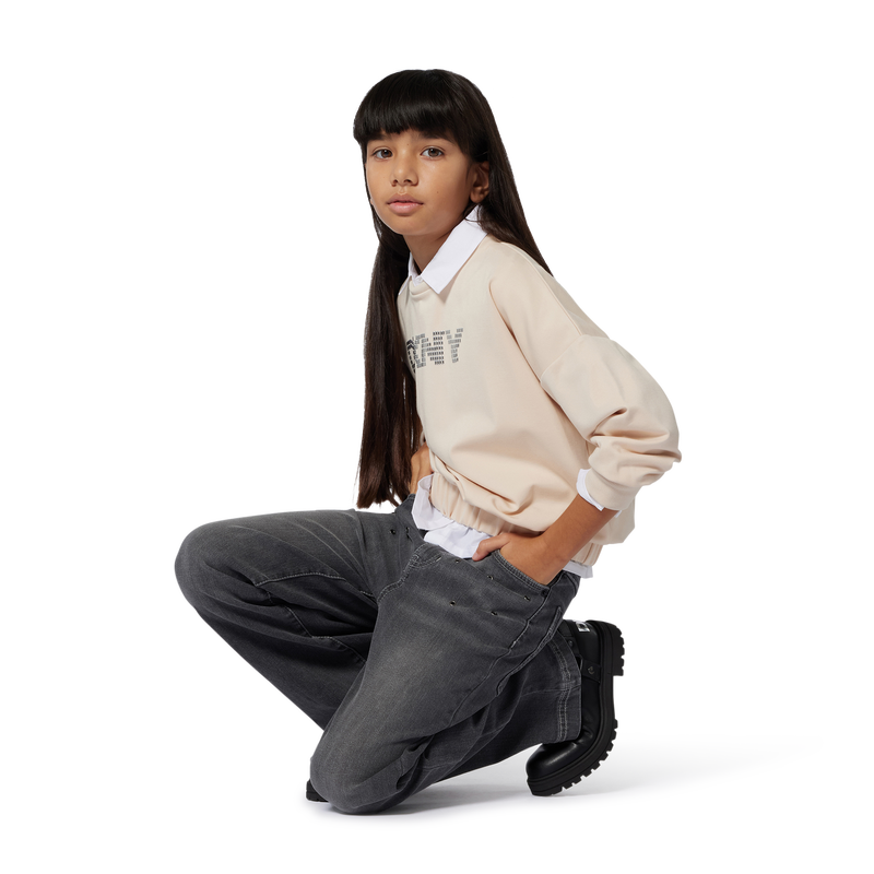 Trousers with adjustable waistband DKNY 
                        GIRL