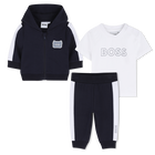Tracksuit Outfit Set, NAVY, hi-res