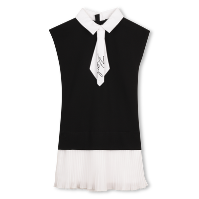 Short-Sleeved Dress KARL LAGERFELD KIDS GIRL