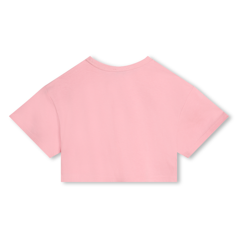 Cropped Cotton T-Shirt MARC JACOBS 
                    GIRL