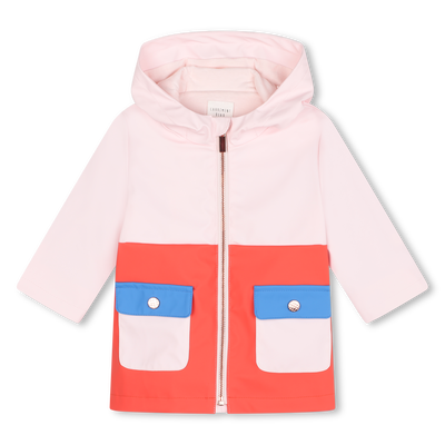 Tricolored Hooded Raincoat CARREMENT BEAU GIRL