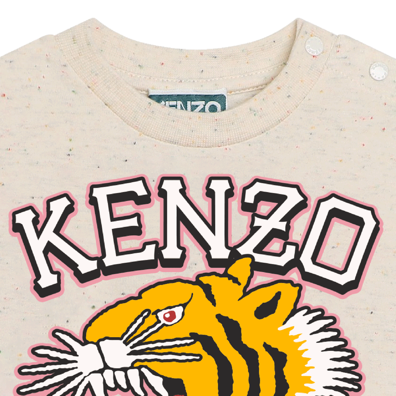 Short-sleeved cotton dress KENZO KIDS 
                    GIRL