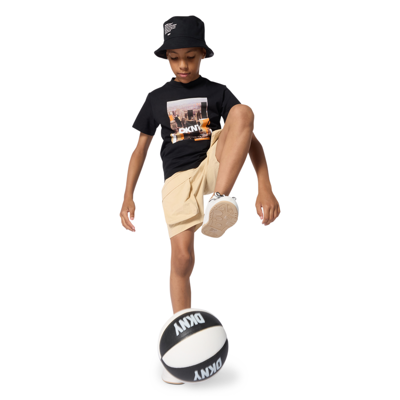 Bi-Material Shorts DKNY 
                        BOY