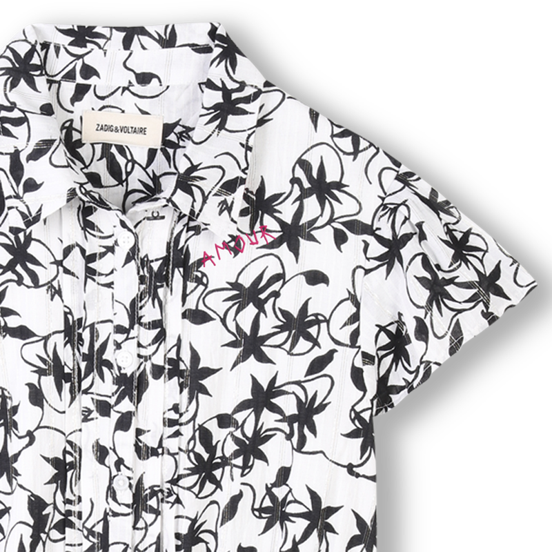 Buttoned patterned dress ZADIG & VOLTAIRE 
                        GIRL