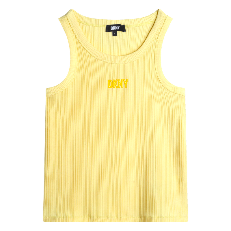 Cotton tank top DKNY 
                    GIRL