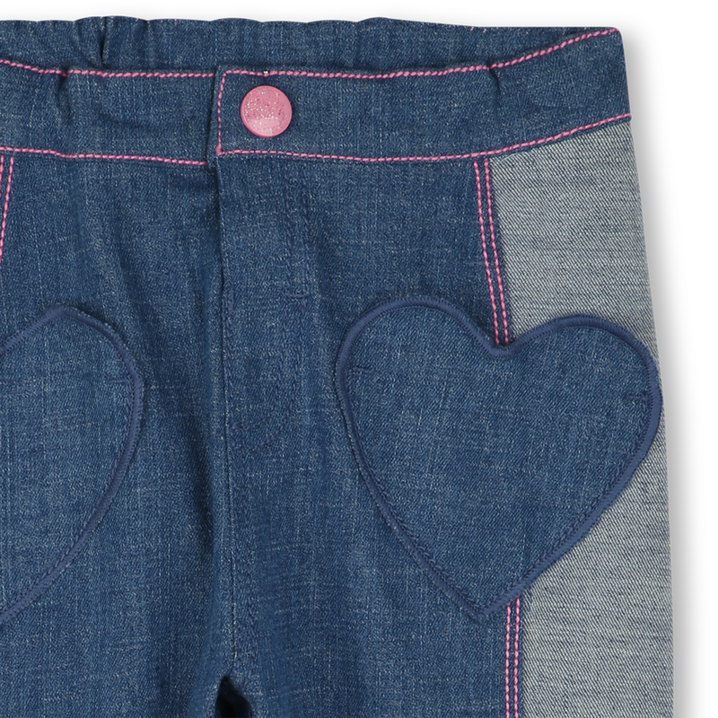Cotton two-tone jeans BILLIEBLUSH 
                        GIRL