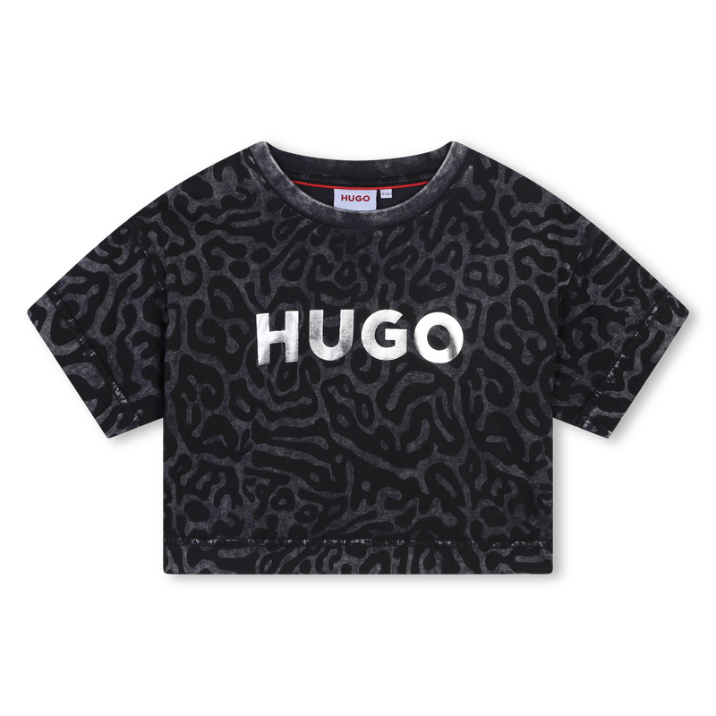 Printed Cotton T-Shirt HUGO 
                        GIRL