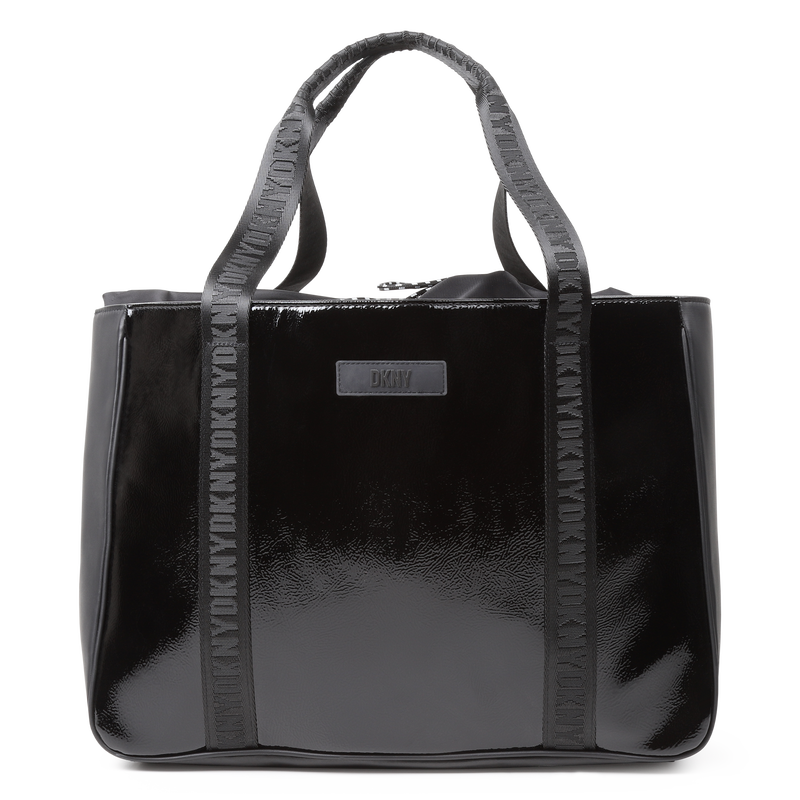 DKNY Shiny tote with logo