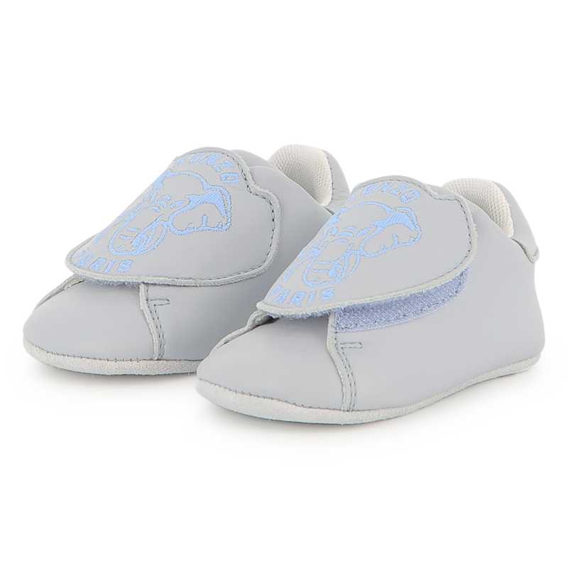 Baby booties in cowhide leather KENZO KIDS 
                    UNISEX