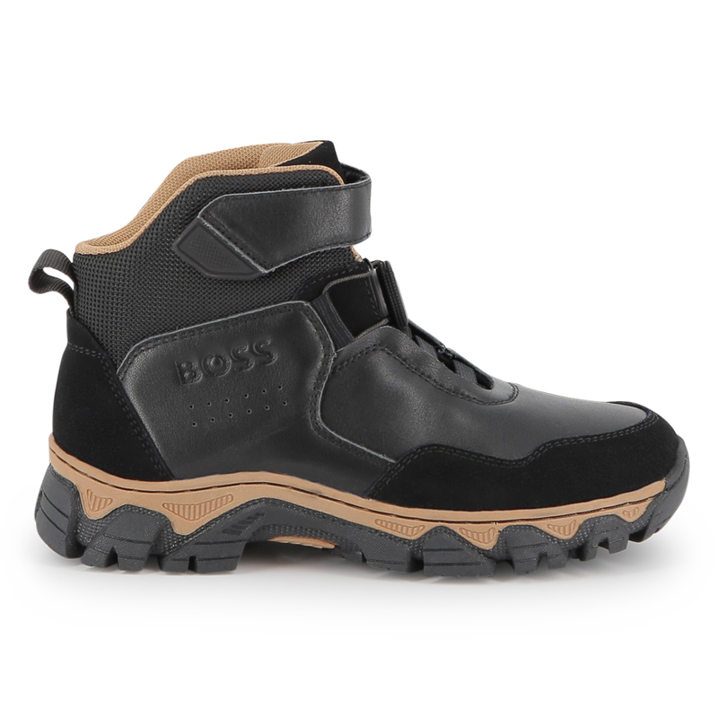 Mixed material ankle boot BOSS 
                        BOY