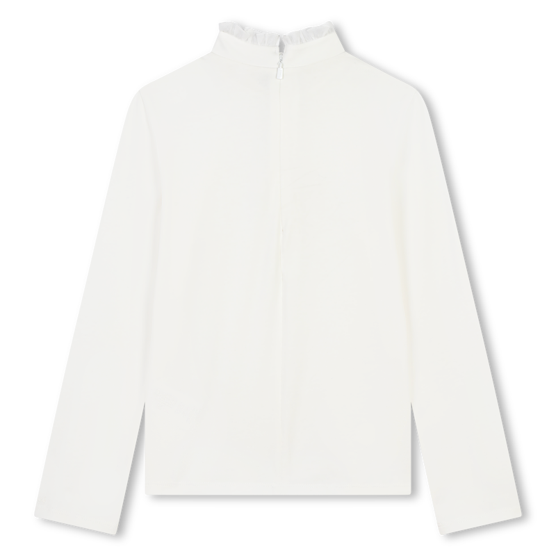 Fine Ruffle-Neck Sweater CHLOE 
                    GIRL