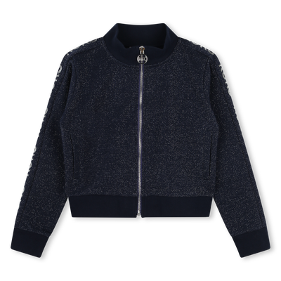 Glittery Fleece Cardigan MICHAEL KORS GIRL