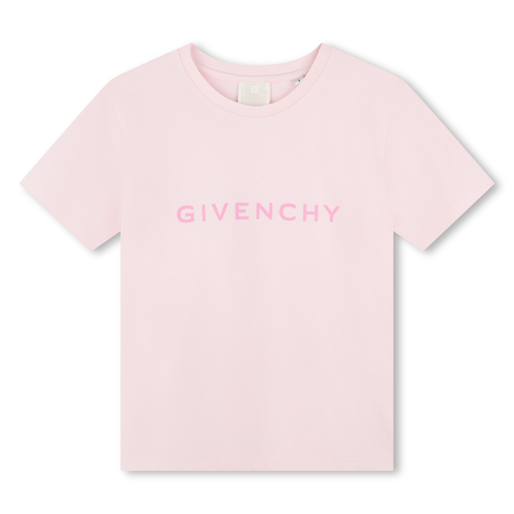 Givenchy Kids logo-lettering ruffle-detailing dress - Pink