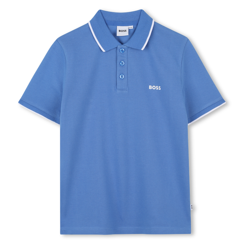 Cotton Piqu&eacute; Polo BOSS 
                        BOY