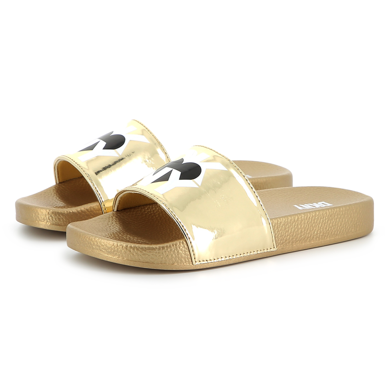 Lightweight Metallic Slides DKNY 
                        GIRL