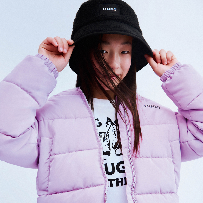 Hooded down jacket HUGO 
                    GIRL