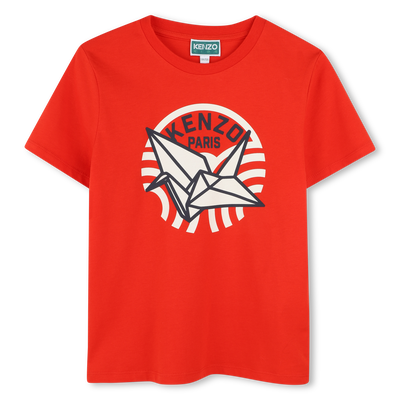 Short-sleeved cotton T-shirt KENZO KIDS UNISEX