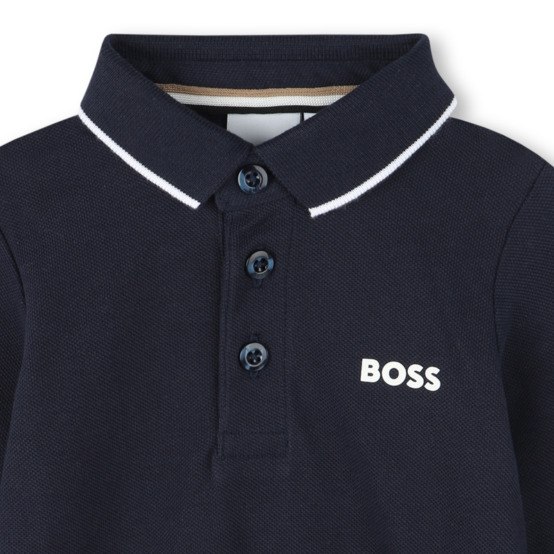 Cotton Piqu&eacute; Polo BOSS 
                        BOY